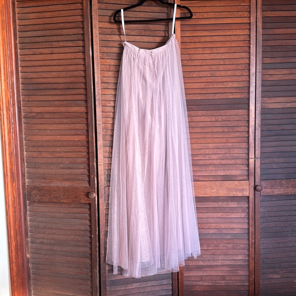 Jenny Yoo Pink Tulle long skirt , size 8
